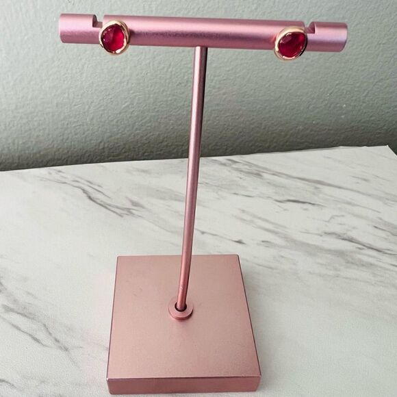 Monica Vinader Siren Stud Earrings, Pink Quartz/Rose Gold, NEW IN BOX‎ - Picture 6 of 12